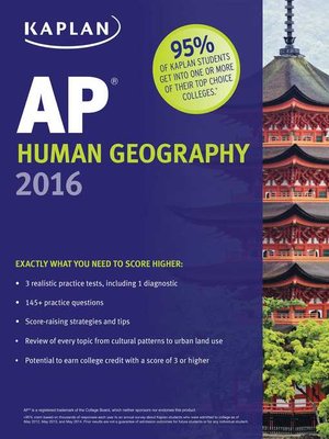 cover image of Kaplan AP Human Geography 2016